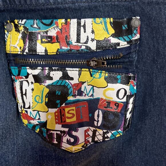 Rocawear Womens Plus 18 Jeans Graphiti Seat Hip Hop‎ Skinny Ankle - Picture 6 of 7